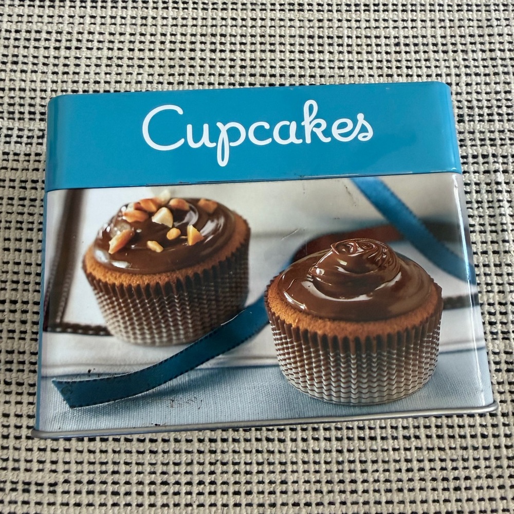 Cupcakes Blue Cake Topper Sign - Decorative Cupcake Design
